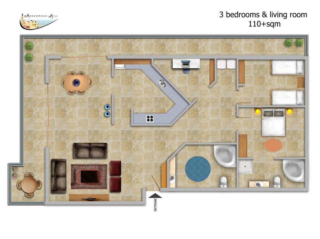 Andromeda Hill Apartments And Spa Tel Aviv Ngoại thất bức ảnh